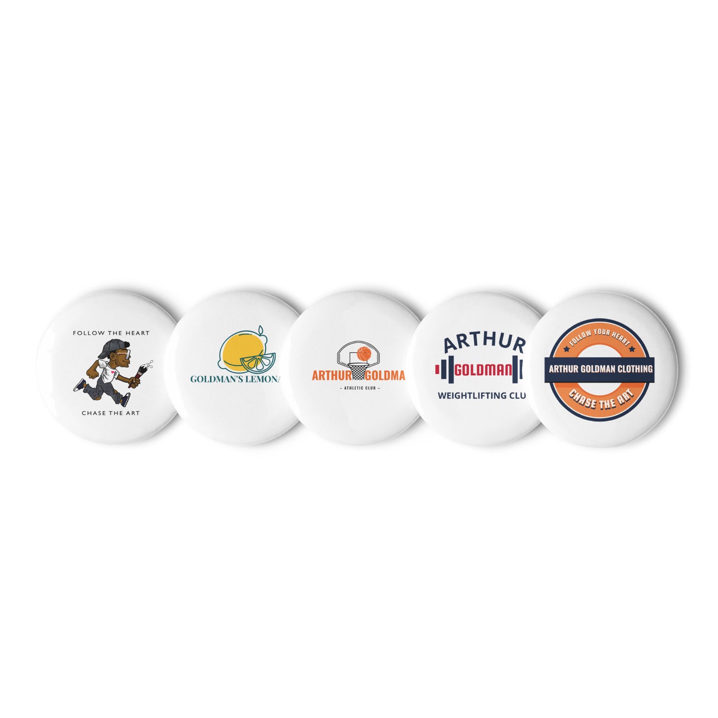 Goldman Assorted Set of pin buttons